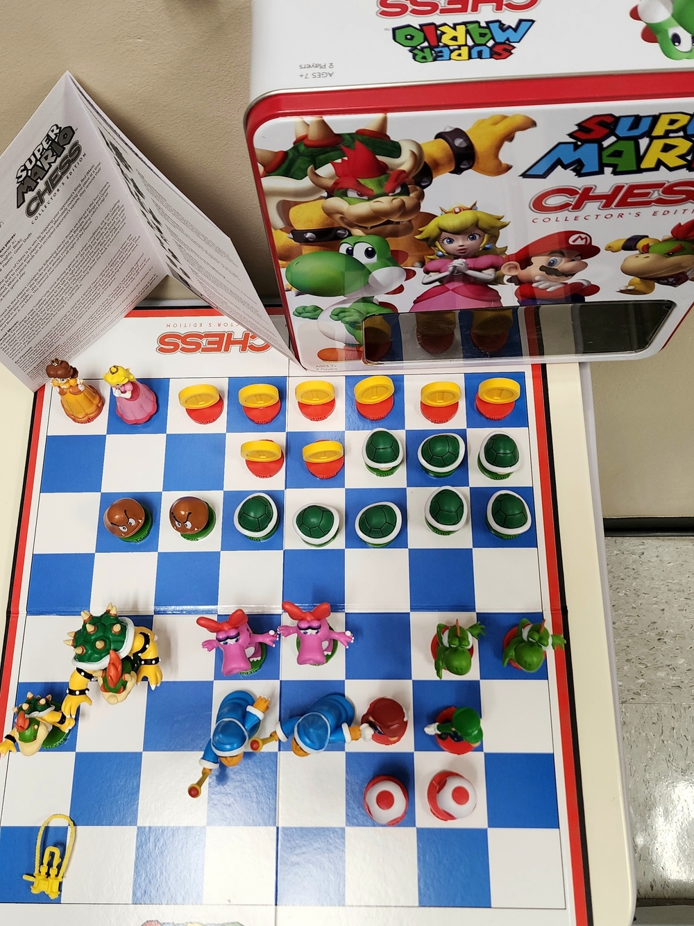 Collectors Edition Super Mario Chess Set Nintendo